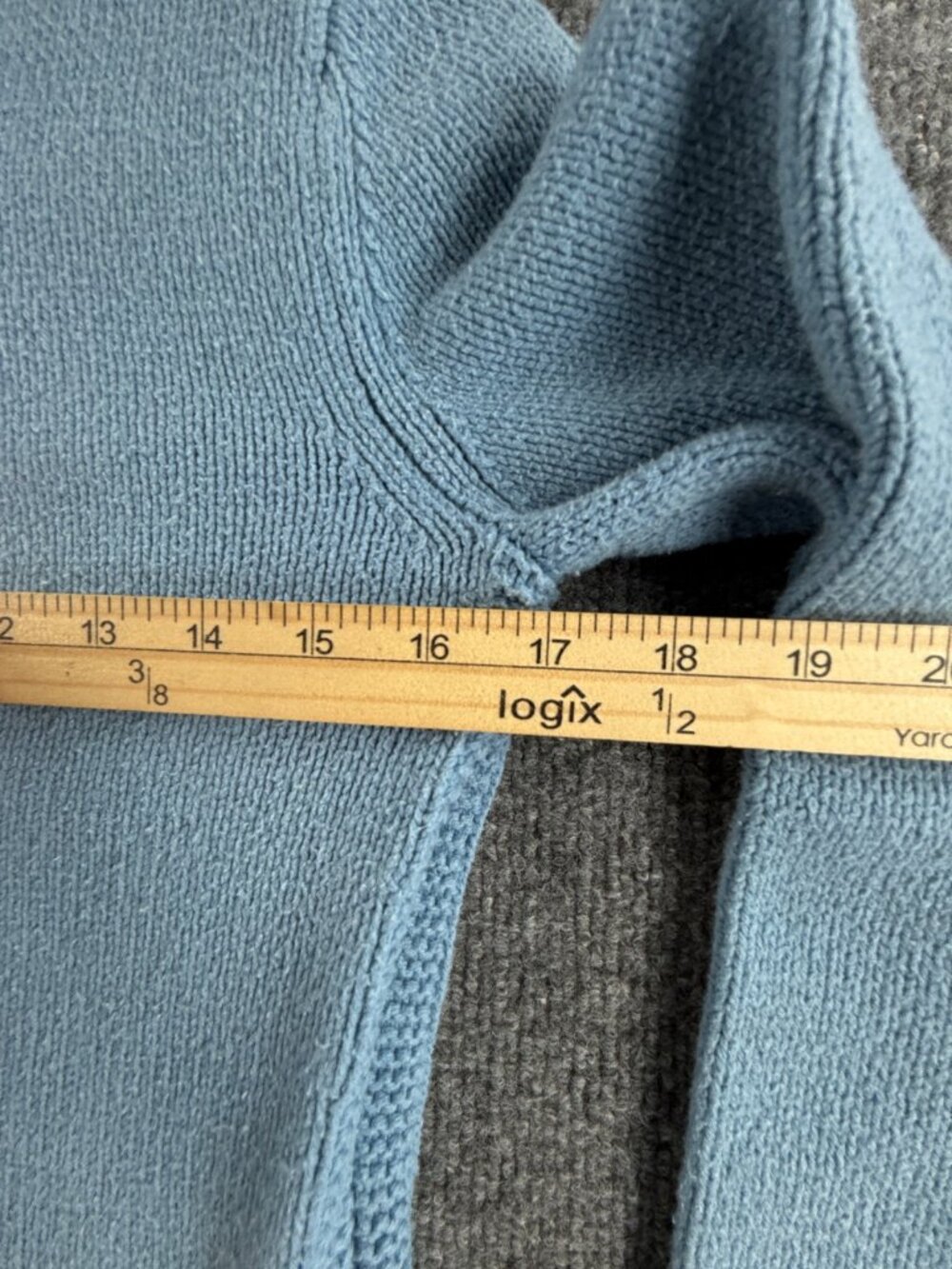 Polo Jeans Ralph Lauren Wool Cotton Blend Turtleneck Blue Women Knit Sweater - Picture 8 of 16